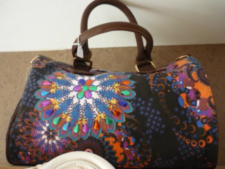 sac bowling en tissu super tendance 25€