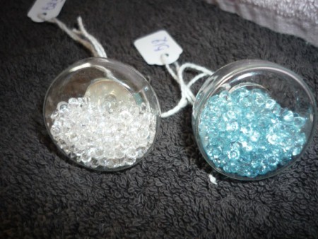 bague fantaisie réglable en verre 8€